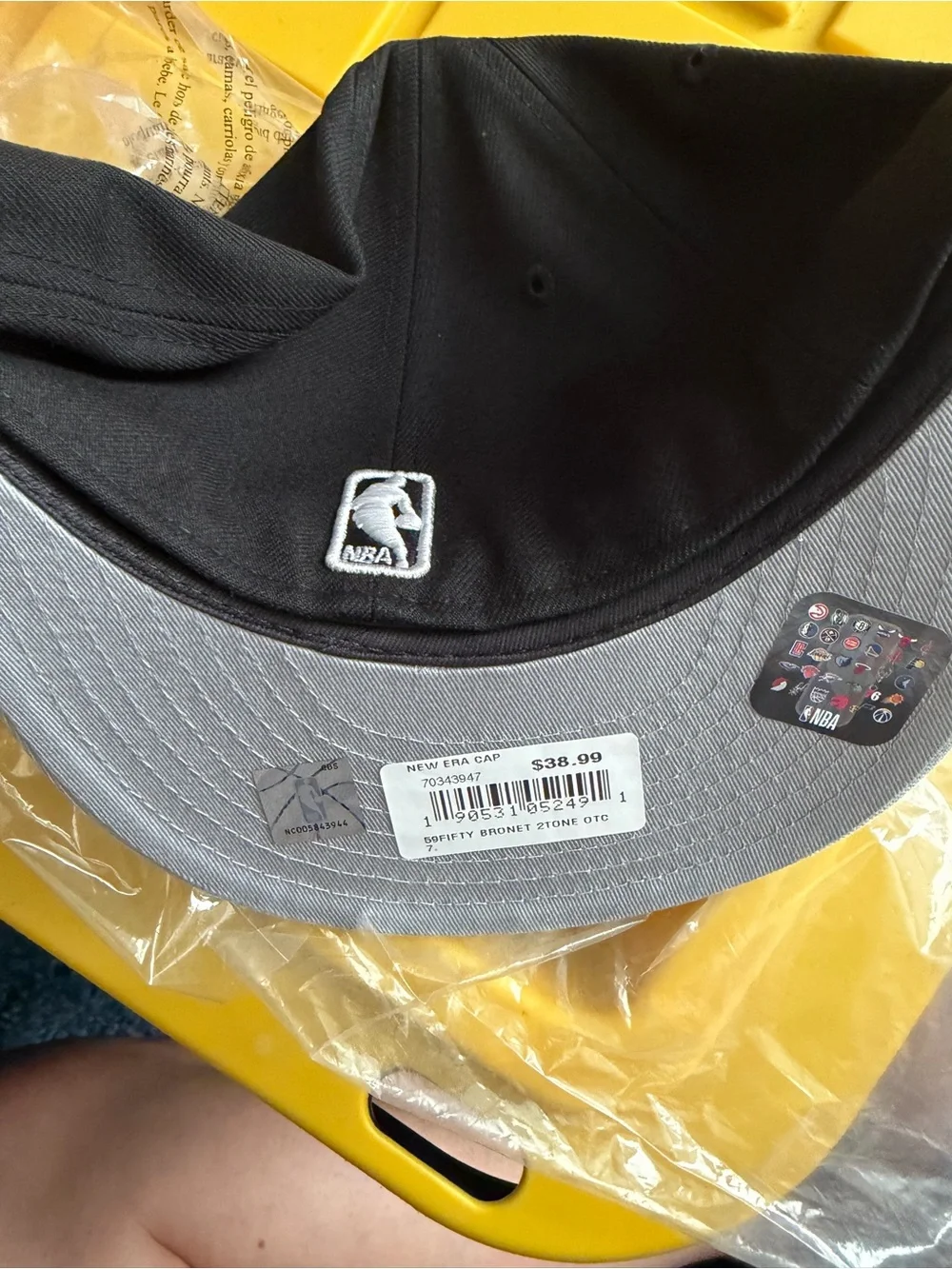 New Era Brooklyn Two-Tone Black and Light Gray 59FIFTY Fitted Cap